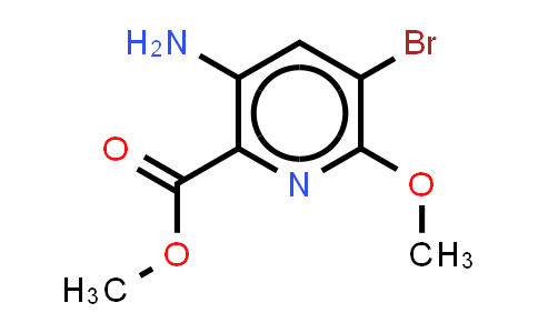CAS No. 2577287-81-9, methyl 3-amino-5-bromo-6-methoxy-pyridine-2-carboxylate