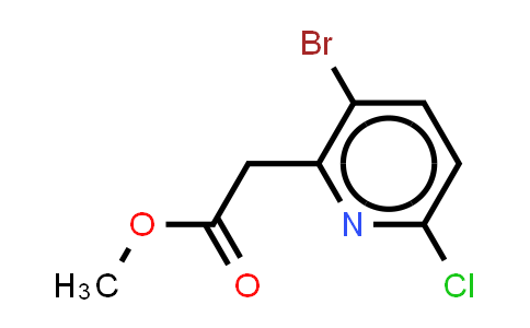 CAS No. 1211581-13-3, methyl 2-(3-bromo-6-chloro-2-pyridyl)acetate