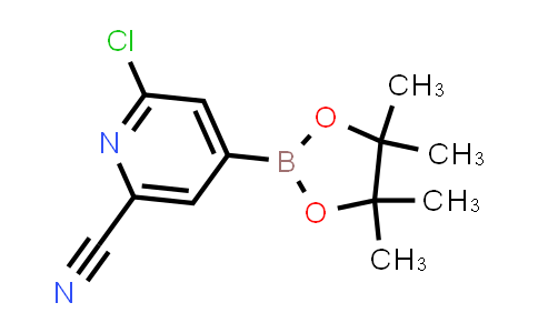 CAS No. 2223032-34-4, 2-Pyridinecarbonitrile, 6-chloro-4-(4,4,5,5-tetramethyl-1,3,2-dioxaborolan-2-yl)-