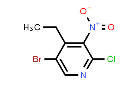 CAS No. 1638759-95-1, 5-bromo-2-chloro-4-ethyl-3-nitro-pyridine