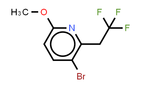 CAS No. 2306278-13-5, 3-bromo-6-methoxy-2-(2,2,2-trifluoroethyl)pyridine