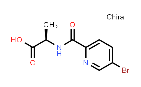 CAS No. 1344934-61-7, (2R)-2-[(5-bromopyridin-2-yl)formamido]propanoic acid