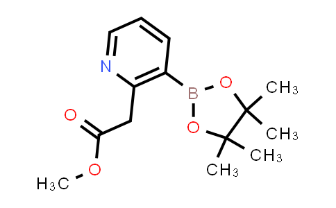CAS No. 2828447-02-3, methyl 2-[3-(4,4,5,5-tetramethyl-1,3,2-dioxaborolan-2-yl)pyridin-2-yl]acetate