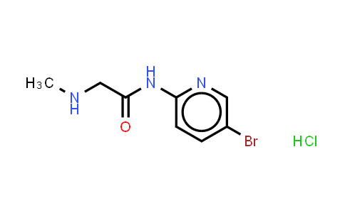 CAS No. 1240528-42-0, N-(5-bromopyridin-2-yl)-2-(methylamino)acetamide hydrochloride