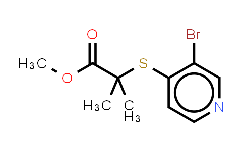 CAS No. 1885097-58-4, methyl 2-[(3-bromopyridin-4-yl)sulfanyl]-2-methylpropanoate