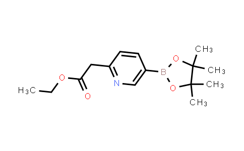 CAS No. 1639958-04-5, ethyl 2-[5-(4,4,5,5-tetramethyl-1,3,2-dioxaborolan-2-yl)pyridin-2-yl]acetate