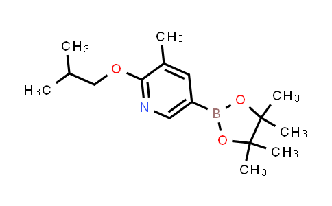 CAS No. 1415743-06-4, 3-methyl-2-(2-methylpropoxy)-5-(4,4,5,5-tetramethyl-1,3,2-dioxaborolan-2-yl)pyridine