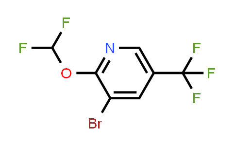 CAS No. 1214363-95-7, 3-bromo-2-(difluoromethoxy)-5-(trifluoromethyl)pyridine