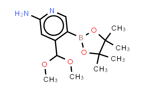 DY860599 | 2407546-82-9 | 4-(dimethoxymethyl)-5-(4,4,5,5-tetramethyl-1,3,2-dioxaborolan-2-yl)pyridin-2-amine