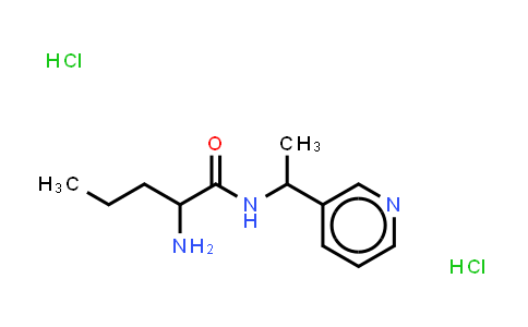 CAS No. 1423027-88-6, 2-amino-N-[1-(pyridin-3-yl)ethyl]pentanamide dihydrochloride