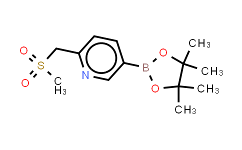 CAS No. 1421341-29-8, 2-(methanesulfonylmethyl)-5-(tetramethyl-1,3,2-dioxaborolan-2-yl)pyridine