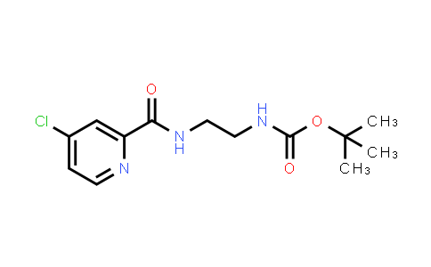 CAS No. 103878-75-7, tert-butyl N-{2-[(4-chloropyridin-2-yl)formamido]ethyl}carbamate