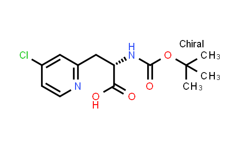 CAS No. 2349730-17-0, (2S)-2-(tert-butoxycarbonylamino)-3-(4-chloro-2-pyridyl)propanoic acid