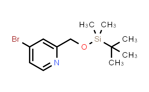 CAS No. 1307231-10-2, 4-bromo-2-{[(tert-butyldimethylsilyl)oxy]methyl}pyridine