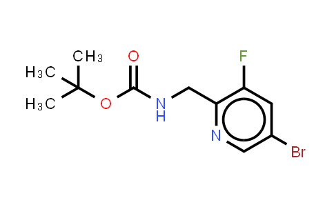 CAS No. 916736-71-5, tert-butyl N-[(5-bromo-3-fluoropyridin-2-yl)methyl]carbamate