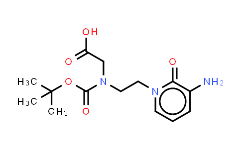 CAS No. 2171110-42-0, 2-[2-(3-amino-2-oxo-1-pyridyl)ethyl-tert-butoxycarbonyl-amino]acetic acid