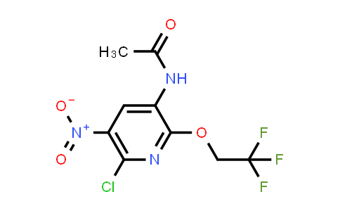 CAS No. 1869058-26-3, N-[6-chloro-5-nitro-2-(2,2,2-trifluoroethoxy)-3-pyridyl]acetamide
