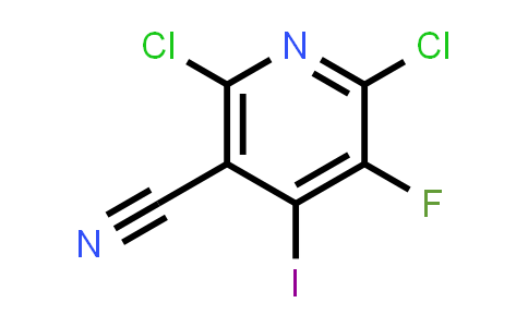 CAS No. 905587-20-4, 3-Pyridinecarbonitrile, 2,6-dichloro-5-fluoro-4-iodo-
