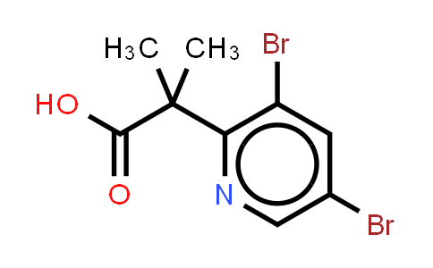 CAS No. 1866838-50-7, 2-(3,5-dibromo-2-pyridyl)-2-methyl-propanoic acid