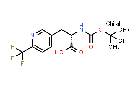 CAS No. 1104071-84-2, (2S)-2-(tert-butoxycarbonylamino)-3-[6-(trifluoromethyl)-3-pyridyl]propanoic acid
