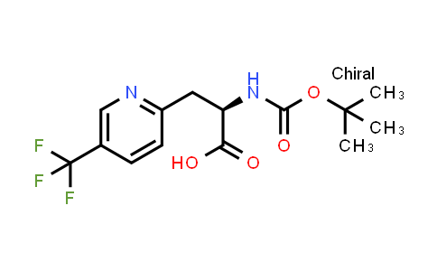 2050910-43-3 | (2R)-2-(tert-butoxycarbonylamino)-3-[5-(trifluoromethyl)-2-pyridyl]propanoic acid