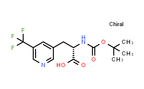 2387564-61-4 | (2S)-2-(tert-butoxycarbonylamino)-3-[5-(trifluoromethyl)-3-pyridyl]propanoic acid