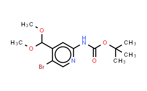 2377373-71-0 | tert-butyl N-[5-bromo-4-(dimethoxymethyl)-2-pyridyl]carbamate