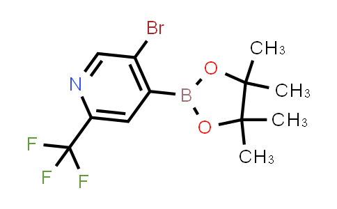 CAS No. 2064225-89-2, 5-bromo-4-(4,4,5,5-tetramethyl-1,3,2-dioxaborolan-2-yl)-2-(trifluoromethyl)pyridine