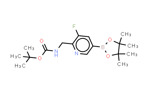 MC860685 | 1240133-41-8 | tert-butyl N-{[3-fluoro-5-(4,4,5,5-tetramethyl-1,3,2-dioxaborolan-2-yl)pyridin-2-yl]methyl}carbamate