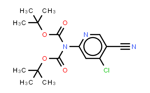 CAS No. 2227205-55-0, tert-butyl N-[(tert-butoxy)carbonyl]-N-(4-chloro-5-cyanopyridin-2-yl)carbamate