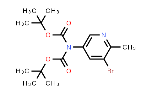 CAS No. 2803457-06-7, tert-butyl N-(5-bromo-6-methylpyridin-3-yl)-N-[(tert-butoxy)carbonyl]carbamate