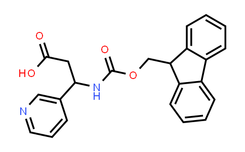 CAS No. 284491-95-8, 3-({[(9H-fluoren-9-yl)methoxy]carbonyl}amino)-3-(pyridin-3-yl)propanoic acid