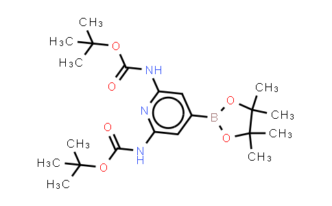 MC860702 | 2091886-28-9 | tert-butyl N-(6-{[(tert-butoxy)carbonyl]amino}-4-(tetramethyl-1,3,2-dioxaborolan-2-yl)pyridin-2-yl)carbamate