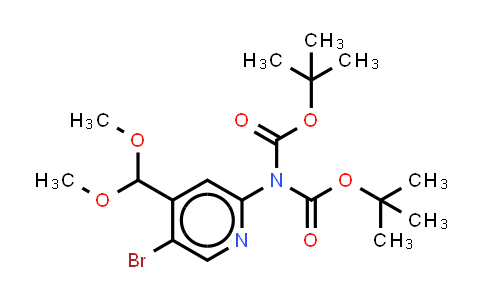 DY860703 | 2271359-81-8 | tert-butyl N-[5-bromo-4-(dimethoxymethyl)-2-pyridyl]-N-tert-butoxycarbonyl-carbamate
