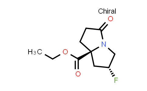 2101633-12-7 | ethyl (2R,8S)-2-fluoro-5-oxo-2,3,6,7-tetrahydro-1H-pyrrolizine-8-carboxylate