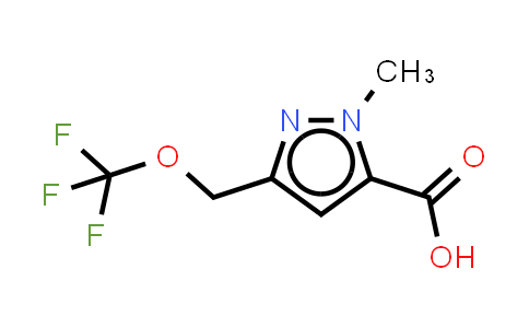 2821785-89-9 | 2-methyl-5-(trifluoromethoxymethyl)pyrazole-3-carboxylic acid