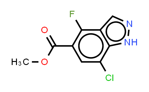 CAS No. 2489544-28-5, methyl 7-chloro-4-fluoro-1H-indazole-5-carboxylate