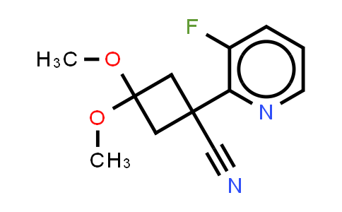 MC860947 | 2360931-43-5 | 1-(3-fluoro-2-pyridyl)-3,3-dimethoxy-cyclobutanecarbonitrile