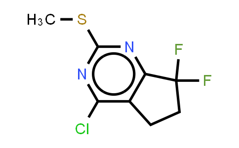1644414-78-7 | 4-chloro-7,7-difluoro-2-methylsulfanyl-5,6-dihydrocyclopenta[d]pyrimidine