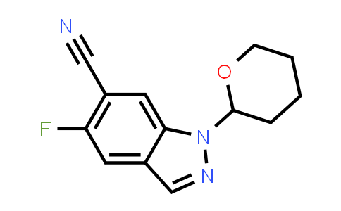 2940948-19-4 | 5-fluoro-1-tetrahydropyran-2-yl-indazole-6-carbonitrile