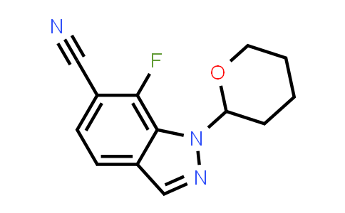 2940957-46-8 | 7-fluoro-1-tetrahydropyran-2-yl-indazole-6-carbonitrile