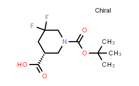 2166031-07-6 | (3R)-1-[(tert-butoxy)carbonyl]-5,5-difluoropiperidine-3-carboxylic acid