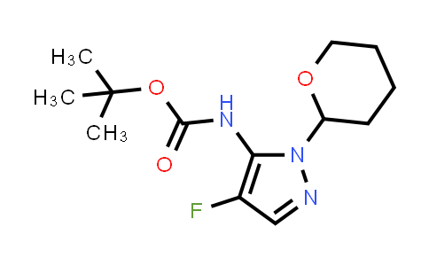 2940944-63-6 | tert-butyl N-(4-fluoro-2-tetrahydropyran-2-yl-pyrazol-3-yl)carbamate