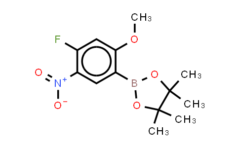2488604-79-9 | 2-(4-fluoro-2-methoxy-5-nitro-phenyl)-4,4,5,5-tetramethyl-1,3,2-dioxaborolane