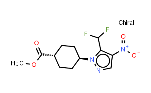 2434852-20-5 | methyl trans-4-[5-(difluoromethyl)-4-nitro-pyrazol-1-yl]cyclohexanecarboxylate