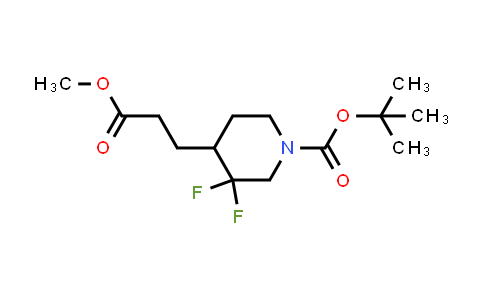 1373503-82-2 | tert-butyl 3,3-difluoro-4-(3-methoxy-3-oxo-propyl)piperidine-1-carboxylate