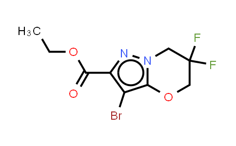 2128657-45-2 | ethyl 3-bromo-6,6-difluoro-5,7-dihydropyrazolo[5,1-b][1,3]oxazine-2-carboxylate
