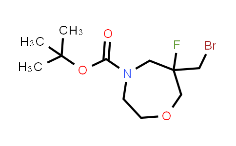 MC861100 | 2378501-48-3 | tert-butyl 6-(bromomethyl)-6-fluoro-1,4-oxazepane-4-carboxylate