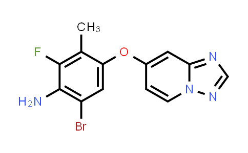 MC861116 | 2940944-86-3 | 6-bromo-2-fluoro-3-methyl-4-([1,2,4]triazolo[1,5-a]pyridin-7-yloxy)aniline