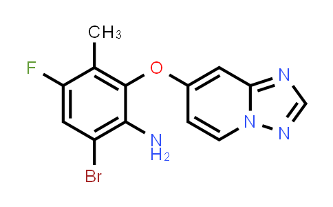 MC861117 | 2940956-76-1 | 6-bromo-4-fluoro-3-methyl-2-([1,2,4]triazolo[1,5-a]pyridin-7-yloxy)aniline